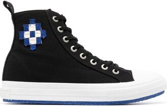 Lace-Up High-Top Sneakers-AB