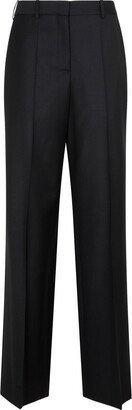 Straight-Leg Tailored Trousers-AL