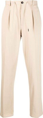 Drawstring Straight-Leg Trousers-BJ