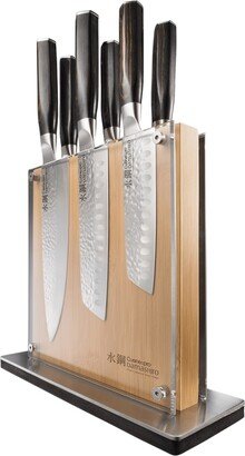 Cuisine::pro Damashiro Emperor Shi Knife Block Set, 7 Piece