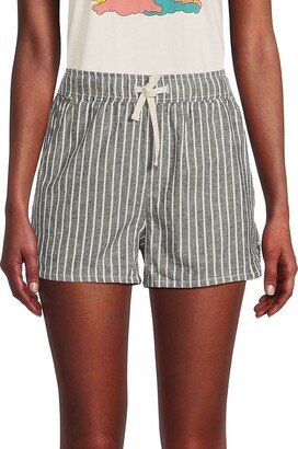 Striped Hemp Beach Shorts