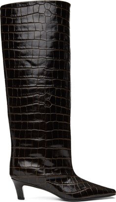 Brown 'The Wide Shaft' Boots
