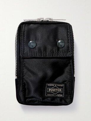 Porter-Yoshida and Co Tanker Logo-Appliquéd Grosgrain-Trimmed Nylon-Twill Pouch