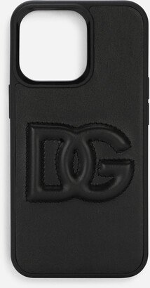 Calfskin iPhone 13 Pro cover with logo-AC