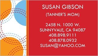 Business Cards: Bubble Red Calling Card, Red, Matte, Signature Smooth Cardstock
