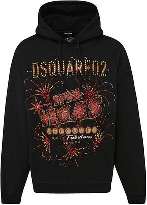 Las Vegas Printed Drawstring Hoodie