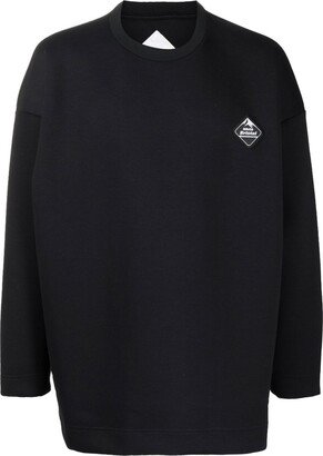 Patch-Detail Crew-Neck Sweatshirt