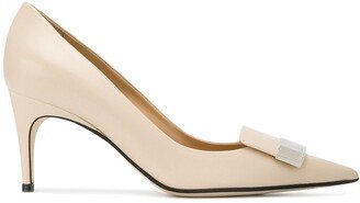 SR1 75mm leather pumps