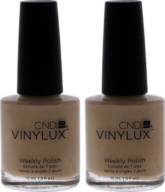 Vinylux Weekly Polish - 136 Powder My Noise by for Women - 0.5 oz Nail Polish - Pack of 2