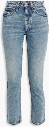 Nina cropped high-rise skinny jeans