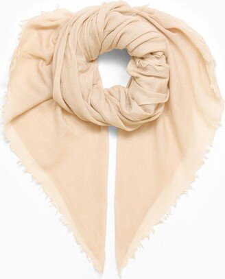 Cream wool scarf