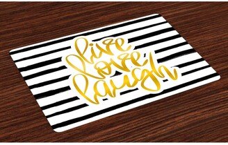 Live Laugh Love Place Mats, Set of 4