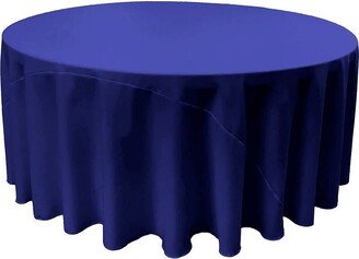 Round Polyester Poplin Tablecloth - Royal Blue Choose