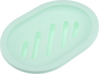 Unique Bargains Plastic Soap Dish Keep Soap Dry Soap Cleaning Storage for Home Bathroom Kitchen 1 Pc Green