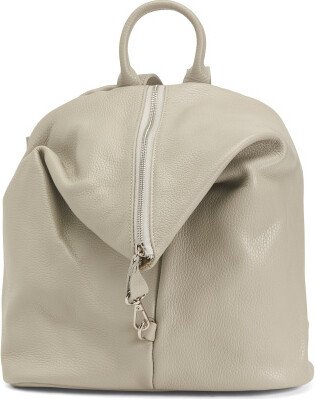 TJMAXX Leather Soft Backpack With Side Closure