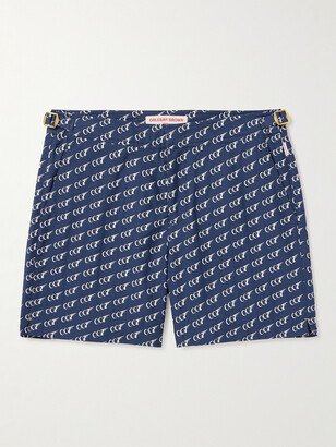 007 Bulldog Mid-Length Printed Swim Shorts