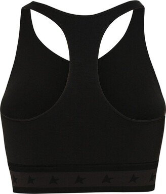 Logo Printed Sports Bra-AE