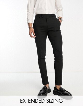 skinny smart pants in black