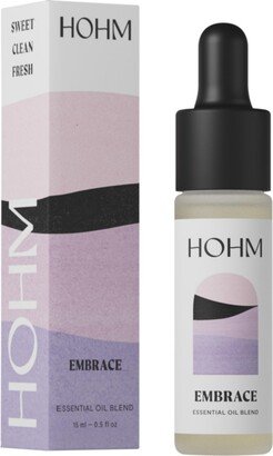 Hohm Embrace Essential Oil Blend , Pure Essential Oil for Your Home Diffuser - With Lavender, Cedarwood, Vanilla, and Roman Chamomile - 15 mL