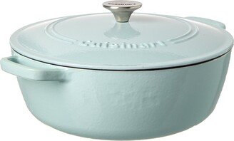 Chef’S Classic Enameled Cast Iron Cookware 5.5Qt Round Casserole With Cover-AA