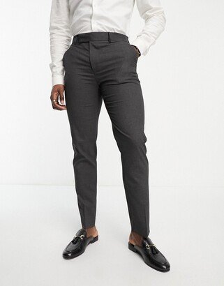 slim suit pants in charcoal