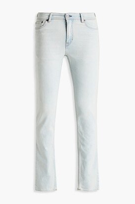 Skinny-fit faded denim jeans-AC