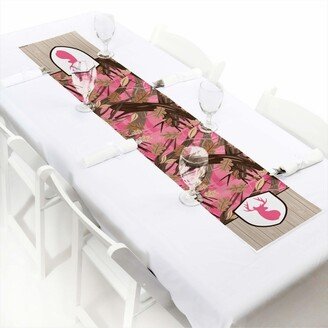 Big Dot Of Happiness Pink Gone Hunting - Petite Hunting Camo Party Paper Table Runner 12 x 60 inches