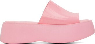 Pink Becky Platform Slides