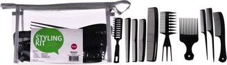 Hair Styling Kit - Black by for Unisex