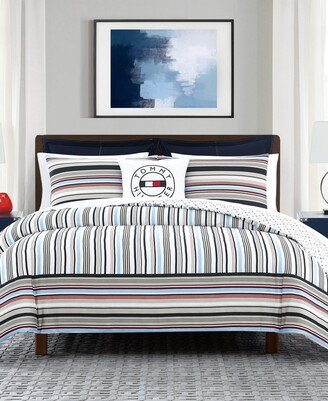 Tommy Mustique Strip Duvet Cover Set, King