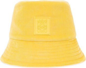 Logo-Patch Corduroy Bucket Hat