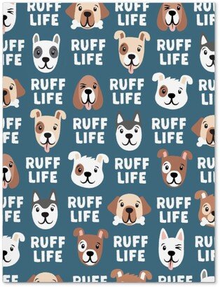 Journals: Ruff Life - Dog - Dark Blue Journal, Blue