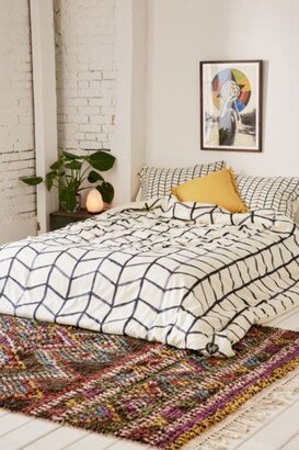 Wonder Forest For DENY Grid Lock Duvet Cover