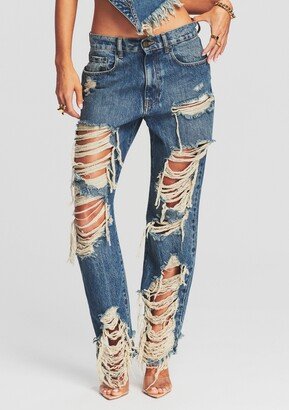 Super Distressed Maggie Jean