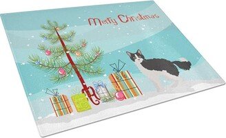 CK4642LCB La Perm No.1 Cat Merry Christmas Glass Cutting Board