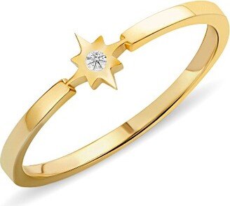 Mosuo Jewellery Diamond Star Ring - 14K Gold & Diamond