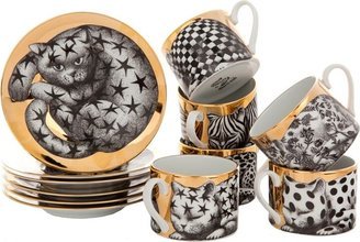 Cat Print Tea Set