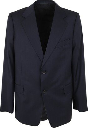 Single-Breasted Long-Sleeved Blazer-AQ