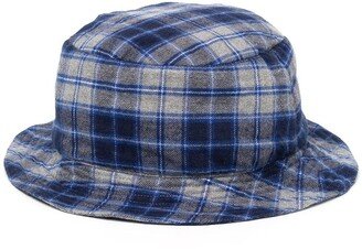 Plaid-Check Bucket Hat