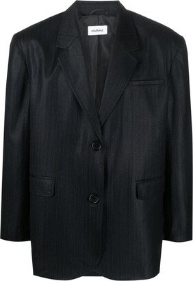 Jude pinstripe single-breasted wool blazer