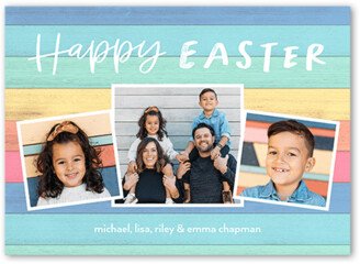 Easter Cards: Wooden Bands Easter Card, White, 5X7, Matte, Signature Smooth Cardstock, Square