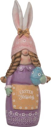 Resin 15.75 Multicolor Easter Cute Bunny Gnome Decor - N/A