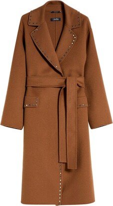 'S Max Mara Belted Long-Sleeved Coat-AM