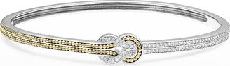 Newport Diamond Knot Hinged Bracelet