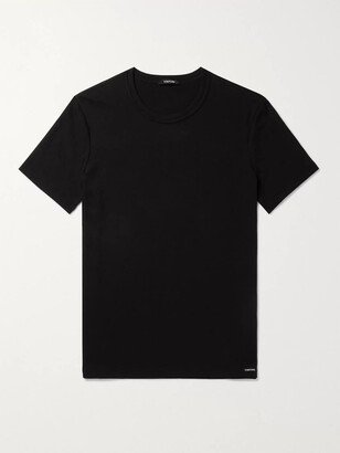 Slim-Fit Stretch-Cotton Jersey T-Shirt-AA