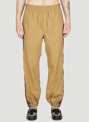 Web Stripe Track Pants - Man Track Pants Camel It - 48