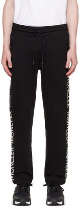 Black Tapered Lounge Pants-AA