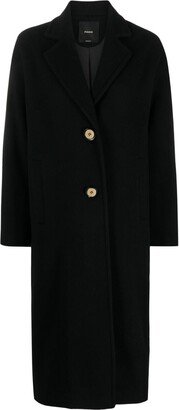 Single-Breasted Wool-Blend Coat-AB