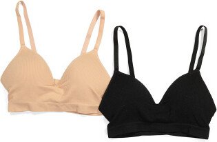 TJMAXX 2Pk Seamless Rib Long Line Bra Tops For Women