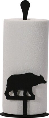 Village Wrought Bear - Paper Towel Stand - White